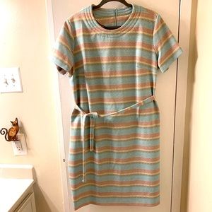 Vintage plus size pastel knit dress
